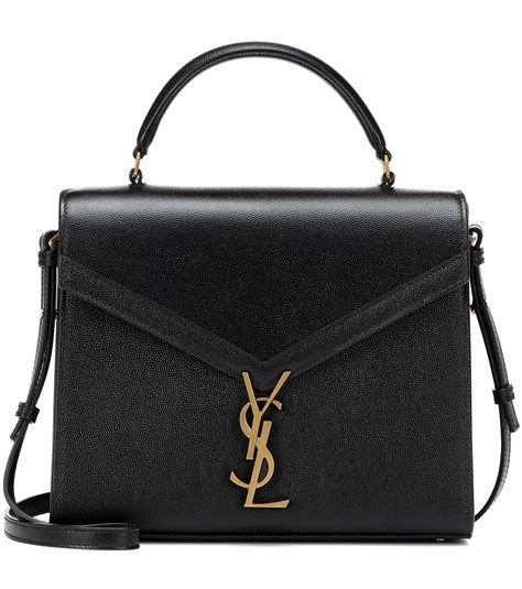 Yves Saint Laurent Metallic Black Leather Bag 202130